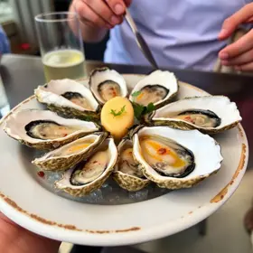 doces, ostras e pizza