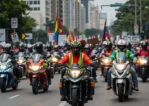 protesto de motociclistas
